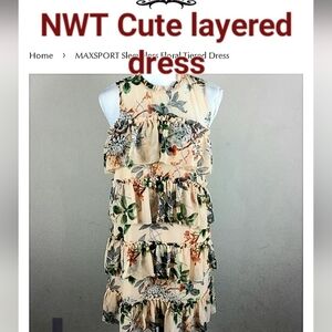 NWT MaxSport layered dress